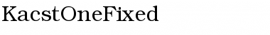 KacstOneFixed Regular Font