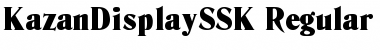 KazanDisplaySSK Regular Font