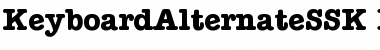 KeyboardAlternateSSK Bold Font