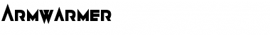 Armwarmer Regular Font