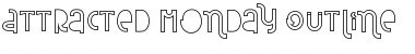 Attracted Monday Outline Regular Font