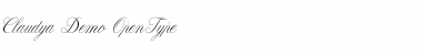 Claudya Script Regular Font