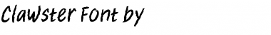 Clawster Regular Font