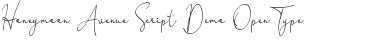 Honeymoon Avenue Script Regular Font