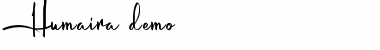 Humaira Demo Regular Font