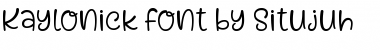 Kaylonick Regular Font