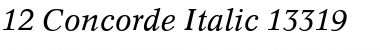 Concorde Italic Font