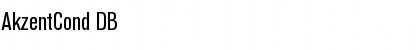 AkzentCond DB Regular Font