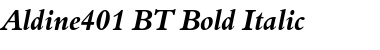 Aldine401 BT Bold Italic Font