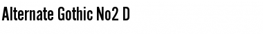 Alternate Gothic No2 D Regular Font