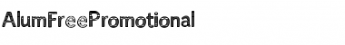 Alum Free Promotional Regular Font