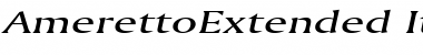 AmerettoExtended Italic Font