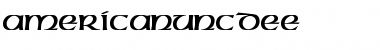 AmericanUncDEE Regular Font