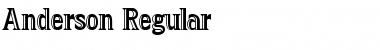 Anderson Regular Font