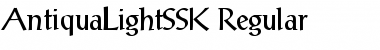 AntiquaLightSSK Regular Font