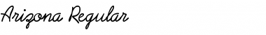 Arizona Regular Font