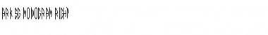 ArkSGR MonogramRight Font