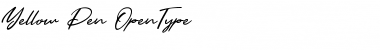 Yellow Pen Regular Font