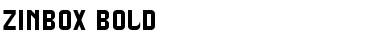 Zinbox Bold Font
