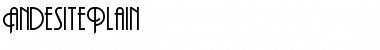 AndesitePlain Regular Font