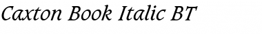 Caxton Book Italic Font