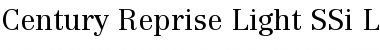 Century Reprise Light SSi Light Font