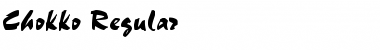 Chokko Regular Font