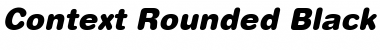 Context Rounded Black SSi Black Italic Font