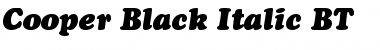 Cooper BlkIt BT Black Italic Font