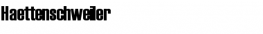 Haettenschweiler Regular Font