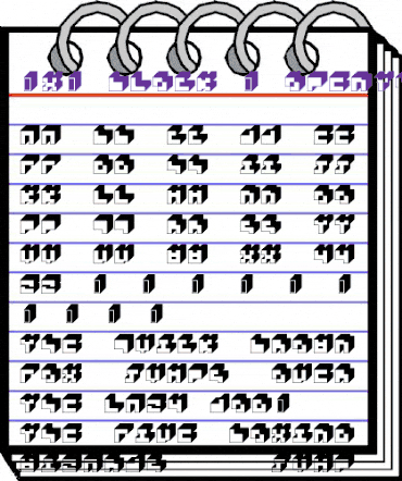 3x3 block animated font preview