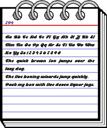 00794 Regular animated font preview