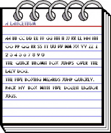 a_LancetB&W Regular animated font preview