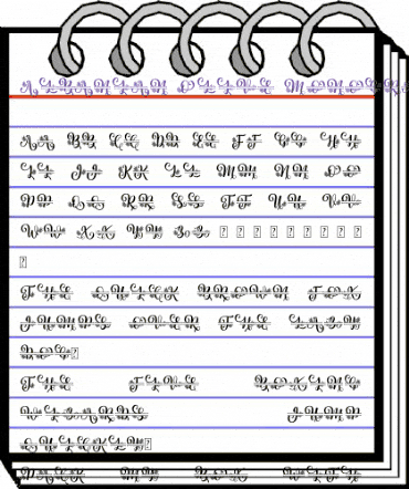 Albanian Olive Monogram 2 Regular animated font preview