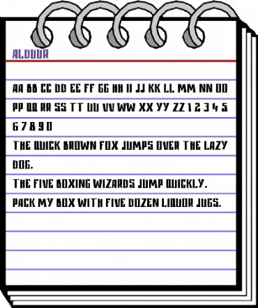 Alduur Regular animated font preview