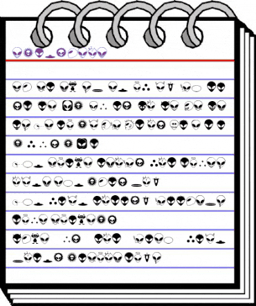 Alienator Regular animated font preview