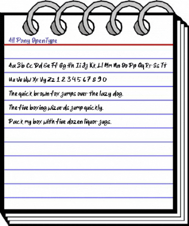 All Pony Regular animated font preview