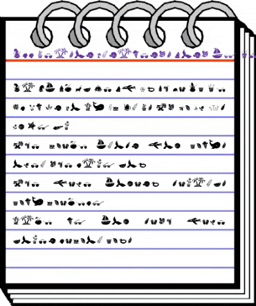 All Season Ornaments Regular animated font preview