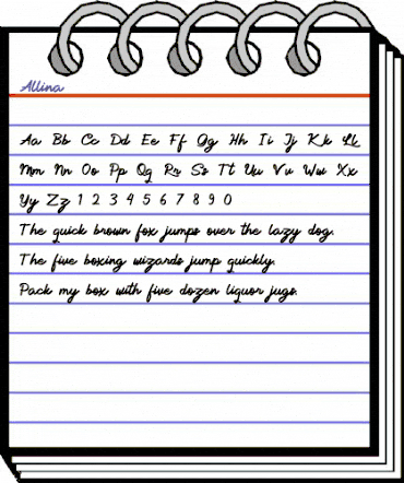 Allina Regular animated font preview