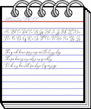 Alternation FREE Regular animated font preview