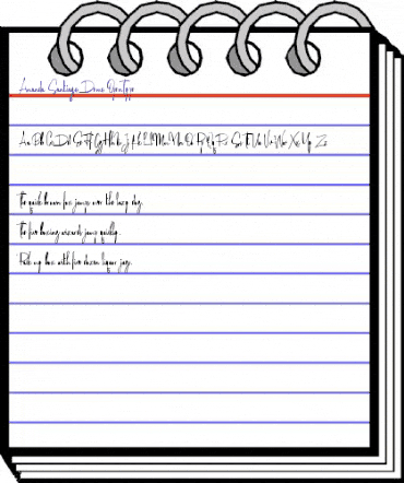 Amanda Santiago Demo Regular animated font preview