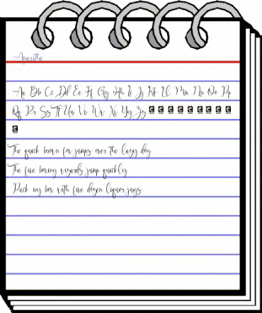 Amarithe Regular animated font preview