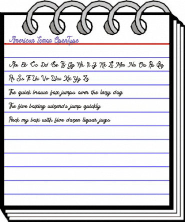 American Lemon Regular animated font preview