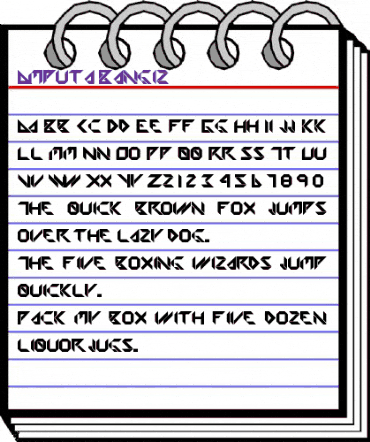 Amputa Regular animated font preview