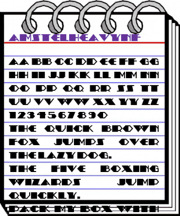 AmstelHeavyNF Regular animated font preview