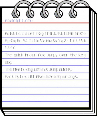 Analeigh Demo Regular animated font preview