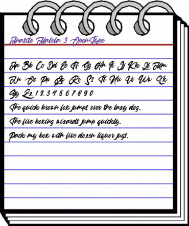 Anasite Malela 3 Regular animated font preview