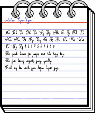 Andalan art design animated font preview