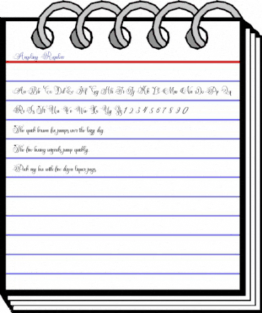 Angeliny Regular animated font preview