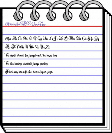 Aniabellia FREE Regular animated font preview